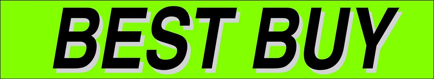 Ez-line Vinyl Windshield Stickers 3 Dozen 15 Inch Chartreuse Slogan Dealership Pro Pack for Car Lots (EZ115-Pack2)