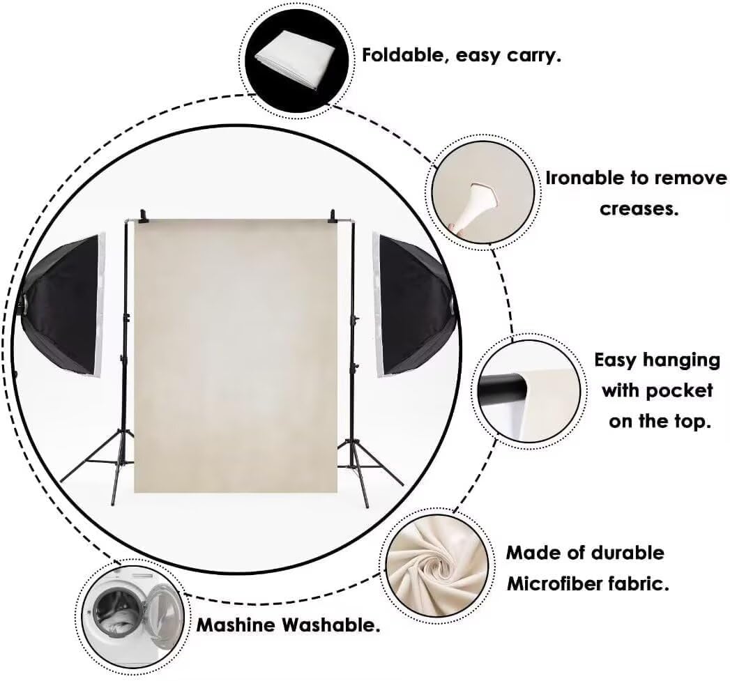 Kate Cyan Photography Backdrop Blue Green Abstract Portrait Headshot Background Photo Video Studio Props 5x7ft