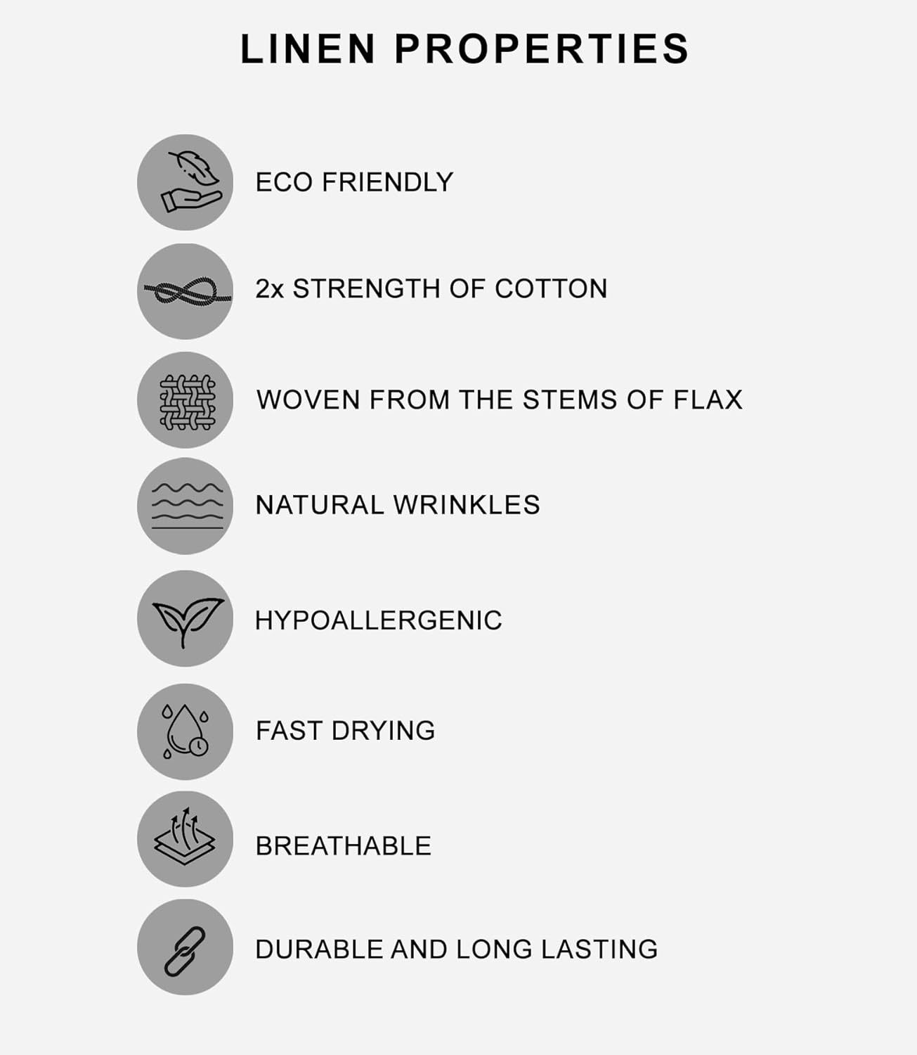 Ruvanti Linen Table Runner 48 Inches, Classic Hemstitch, Washable, Reusable, Non-Slipping, Stain Resistant- Perfect for Parties, Weddings, Dinners, Thanksgiving, Christmas, Indoor use – Grey