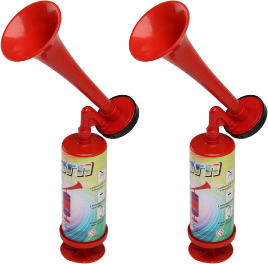 Boat Air Horn Air Horns for Safety for Wild Animals Portable Air Pump Horn Sports and Marine Signal Safety Horn Party Air Horn(ABS large handheld horn 2PCS)