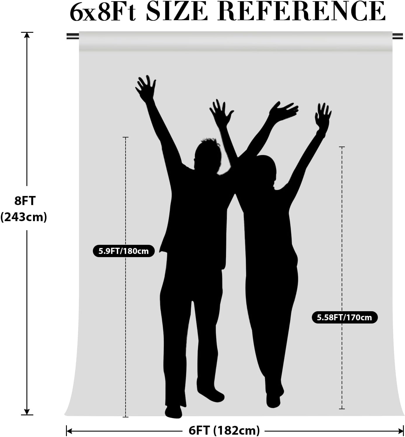 Eternal Beauty White Iridescent Sequin Backdrop, 6x8 Ft Glitter Background Curtains for Shimmer Photography Party Wedding Birthday Back Drop Decor