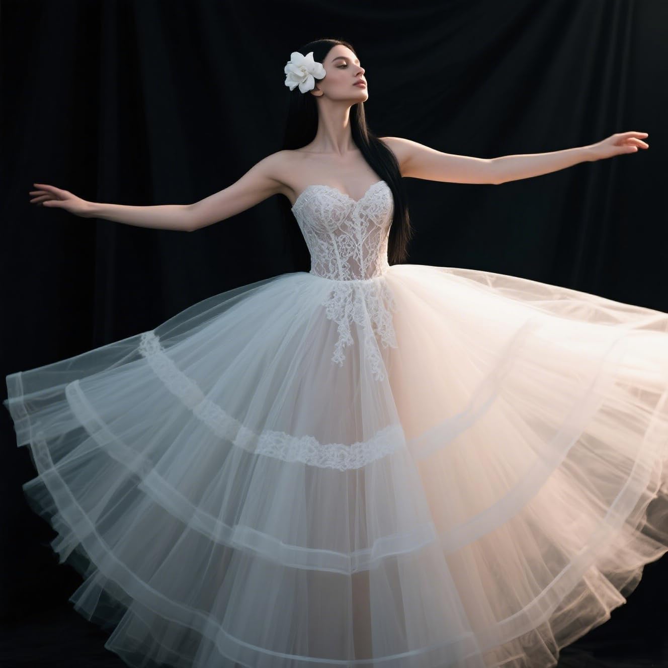 Black Backdrop for Photography Portrait Background Screen for Photo Backdrop Video Photography Studio (10x20ft, Black)