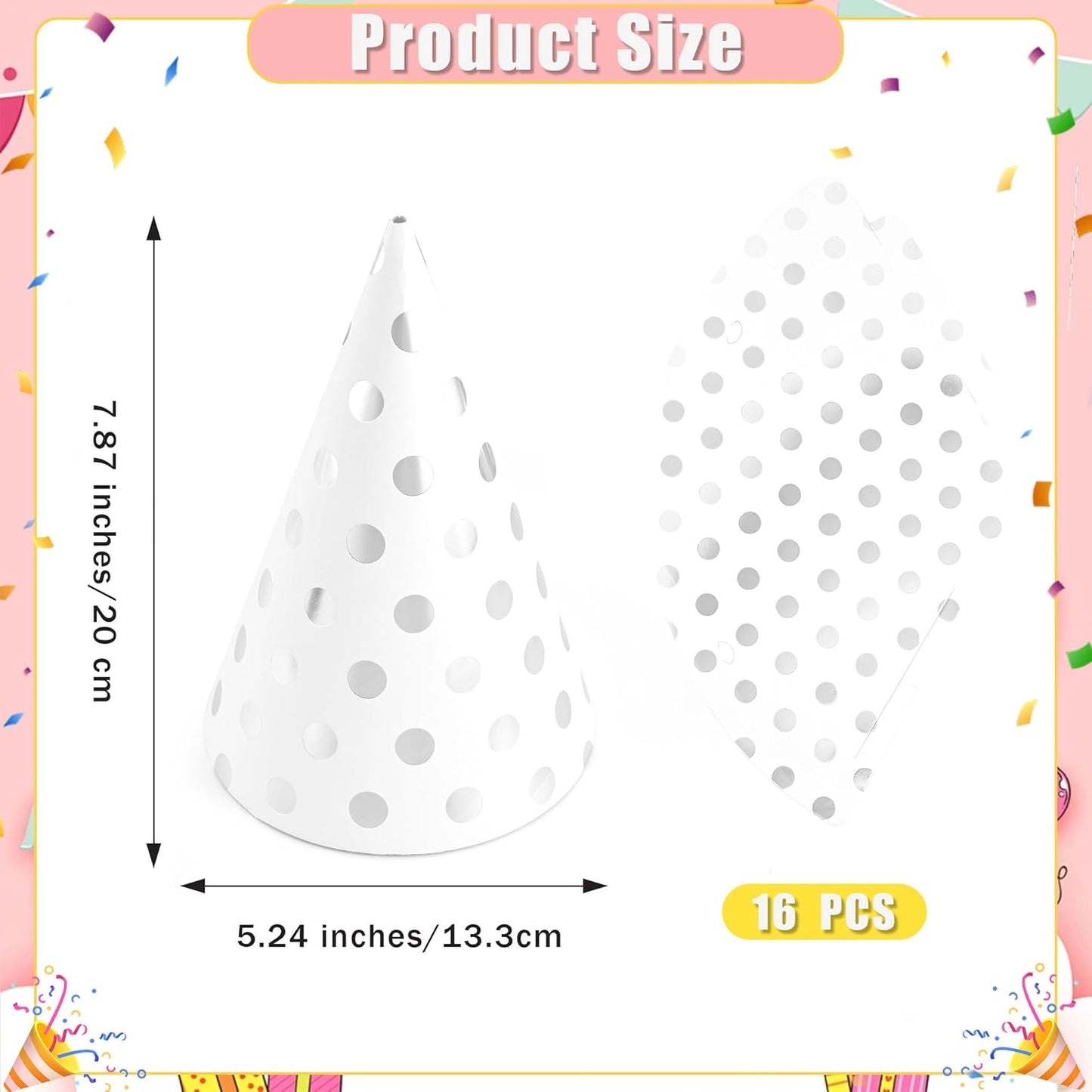 CANREVEL Party Hats for Kids and Adults, Party Headwear, Happy Birthday Hats, Birthday Party Decorations