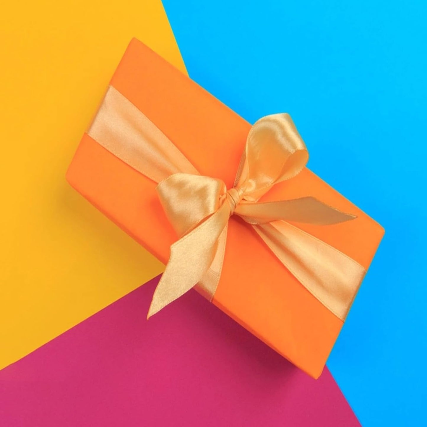 Vanhench Orange Wrapping Paper Roll 17.5"×963" (80/1/4FT), Orange Kraft Paper Roll，Solid Color Art Kraft Craft Paper Roll for Gift Wrapping, Birthday, Bouquet Flower Poster Bulletin Board Paper