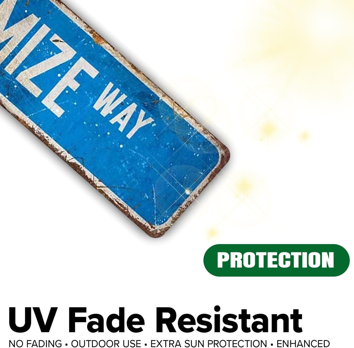 Custom Signs Outdoor Metal, Personalized Street Sign for Home Bar Wall Decor, 6x24 Inches, Indoor/Outdoor Use, Rust-Free Aluminum