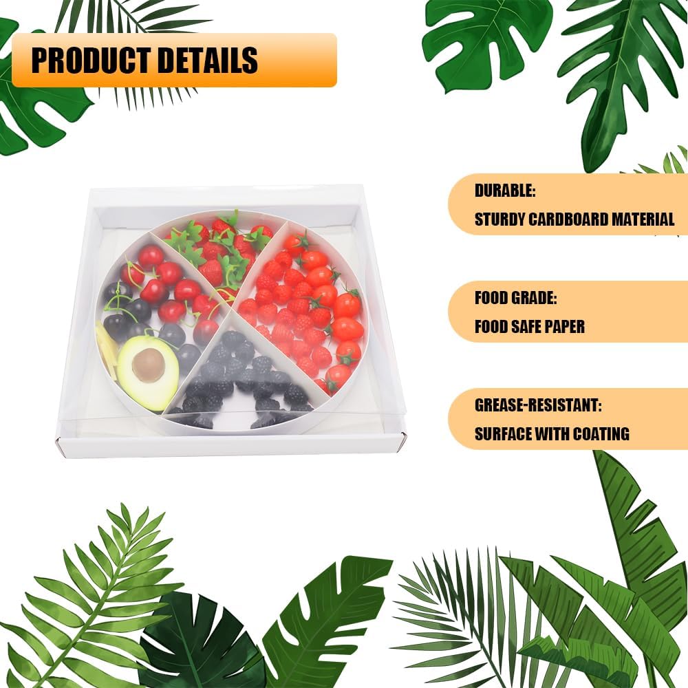 12" Fillable Cardboard Letter Charcuterie Gift Cupcake Box With Cover Sweets Packaging (O)