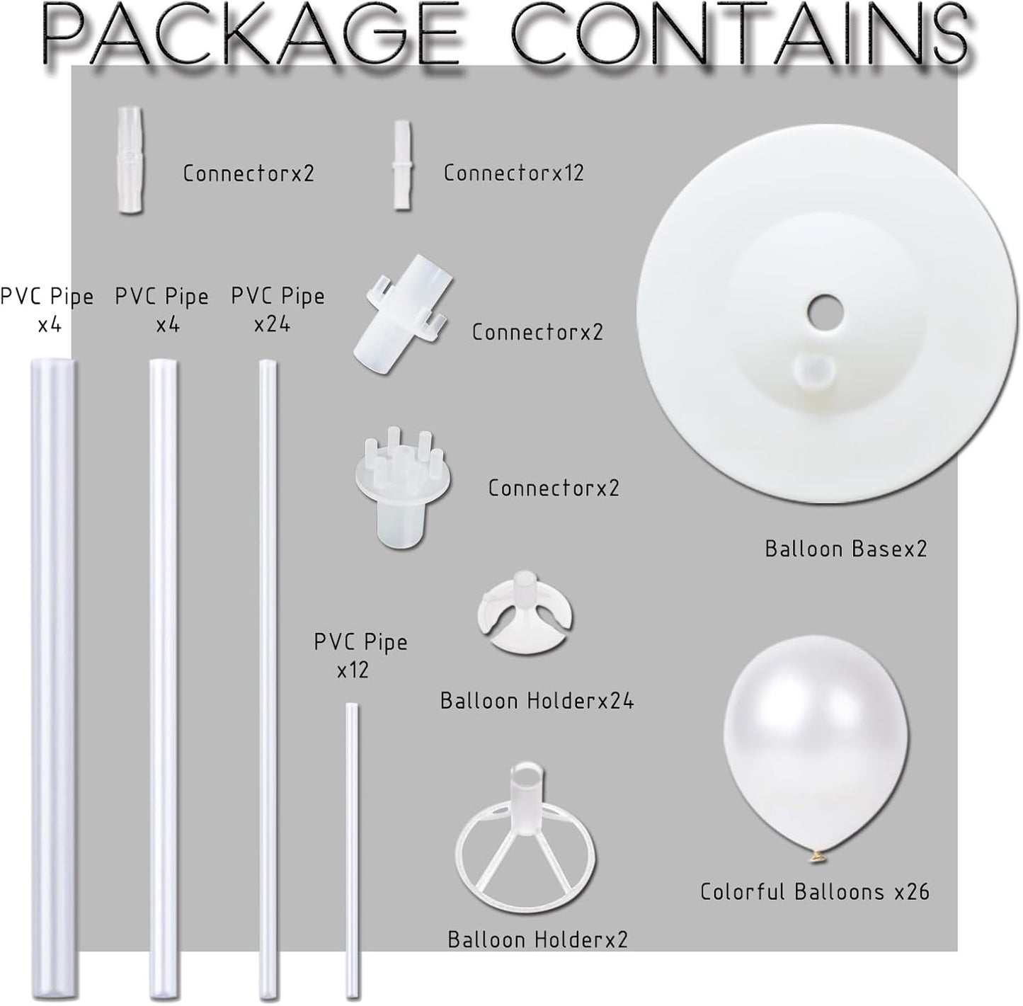 Balloon Stand Kit for Floor Set of 2,Pink Pearl Metallic Balloon Arch Column,Balloon Tower with Bases for Floor,Table Backdrop Decoration for Princess Party Wedding Baby Shower Birthday Graduation