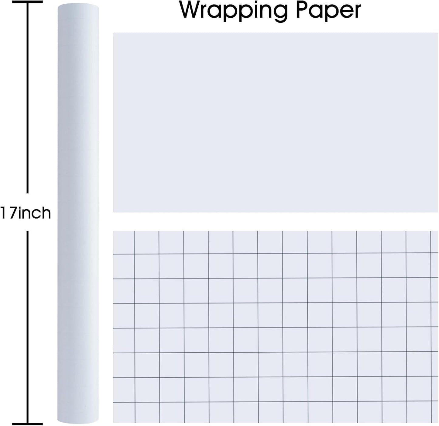 Garbendy Gift Wrapping Paper Roll-Solid Color Pearly-Lustre Paper,Perfect for Wedding, Valentine's Day,Birthday, Christmas,Baby Shower, Party - 17 Inch X 33 Feet