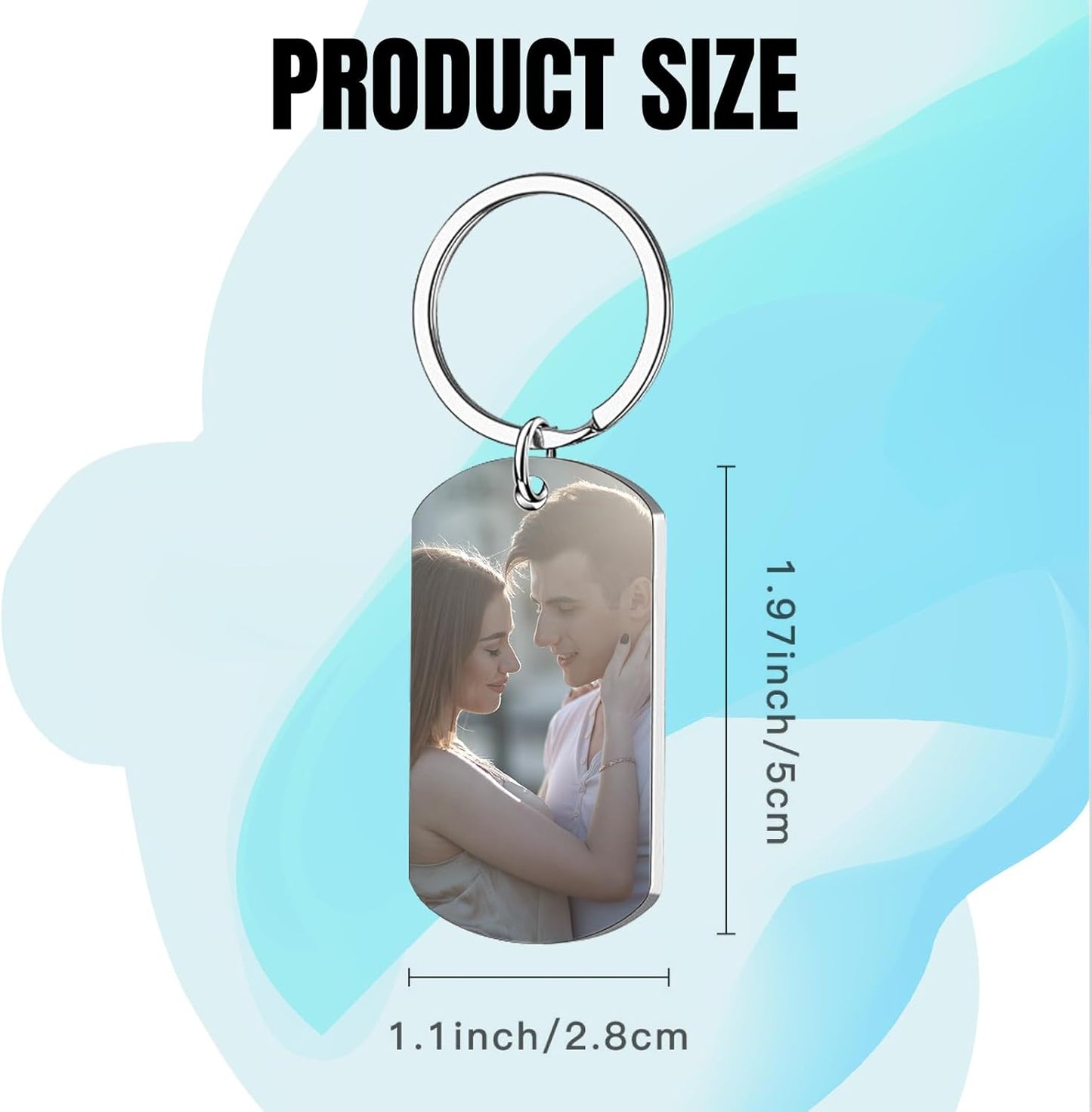 Custom Keychain, Personalized Keychain with Photo, Perfect Creative Gifts Suitable for Friend and Family