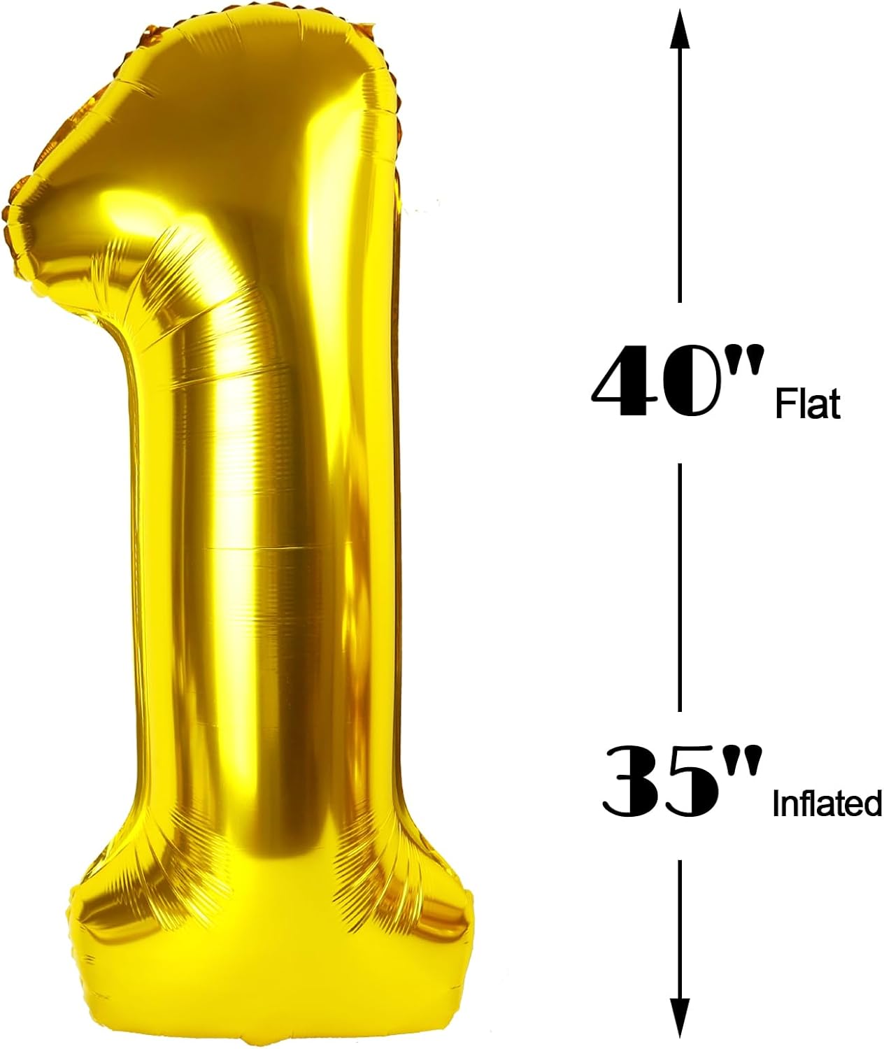 40 Inch Gold Large Number 14 Birthday Balloon, Giant Number 14 Fourteen Balloons, Foil Mylar Big Balloons for Anniversary Graduation Supplies Decorations