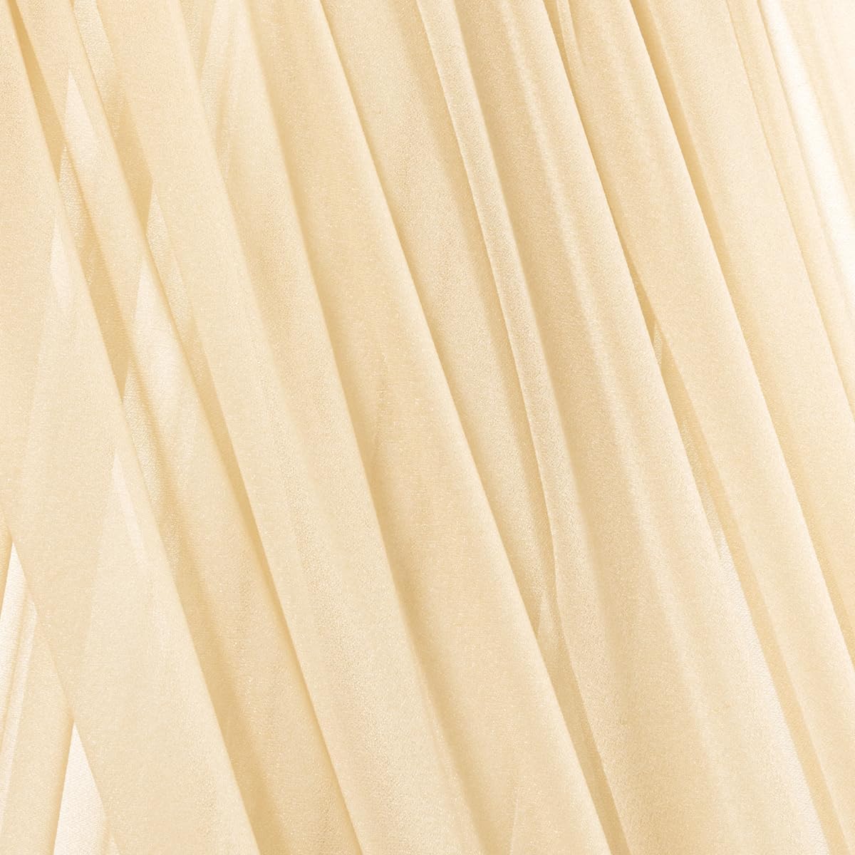Champage Gold Fall Elegant Arch Draping Fabric Outdoor 1 Panel 29" × 20Ft Sheer Chiffon Curtain Drapes for Wedding Ceremony Birthday Party Garden Brunch