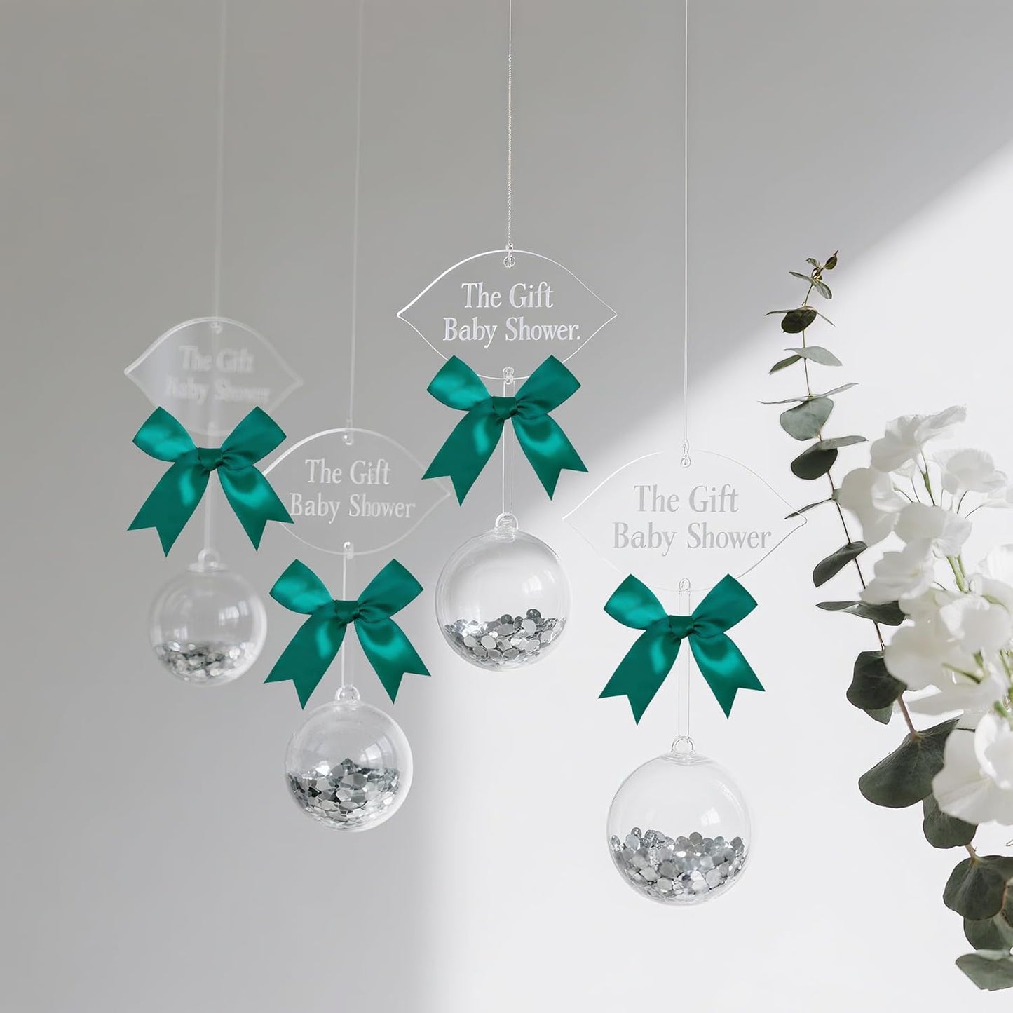 50 Pieces Gift Wrap Bows Premium Satin Ribbon Bows 3.3 Inch Craft Bows for Gift Wrapping DIY Treat Bags Holiday Gifts Bag Party Decorations, Wedding Decor Christmas Birthday Presents (Dark Green)