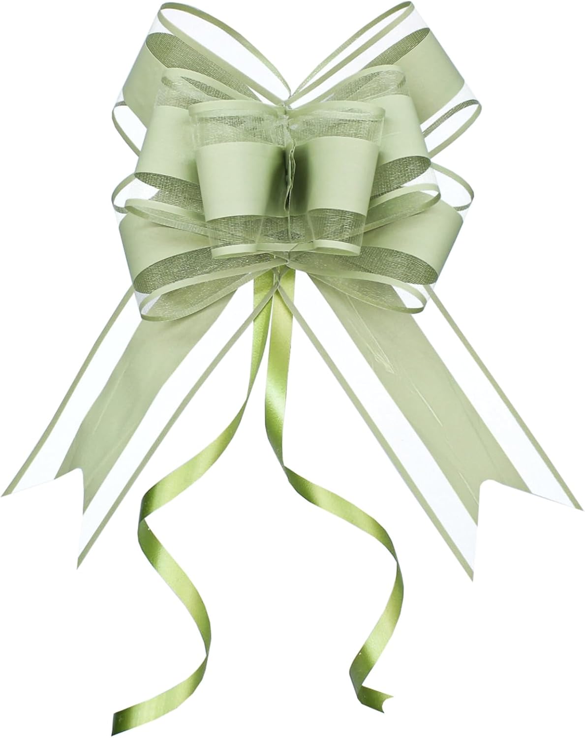 WEWILUCK Bows for Gift Wrapping, Sage Green Gift Bow for Presents, Gift Baskets, Gift Bags, Gift Boxes, Christmas, Easter, Birthdays, Baby showers(6 inches, 15PCS)