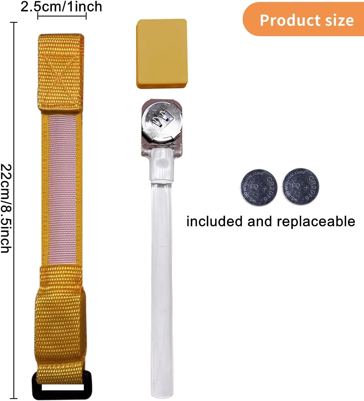 8 Pack LED Bracelets Light Up Wristbands,Glow Flashing Wristbands Glow in The Dark Party Supplies for Party, Festivals, Sports, Camping,Night Events (Yellow)