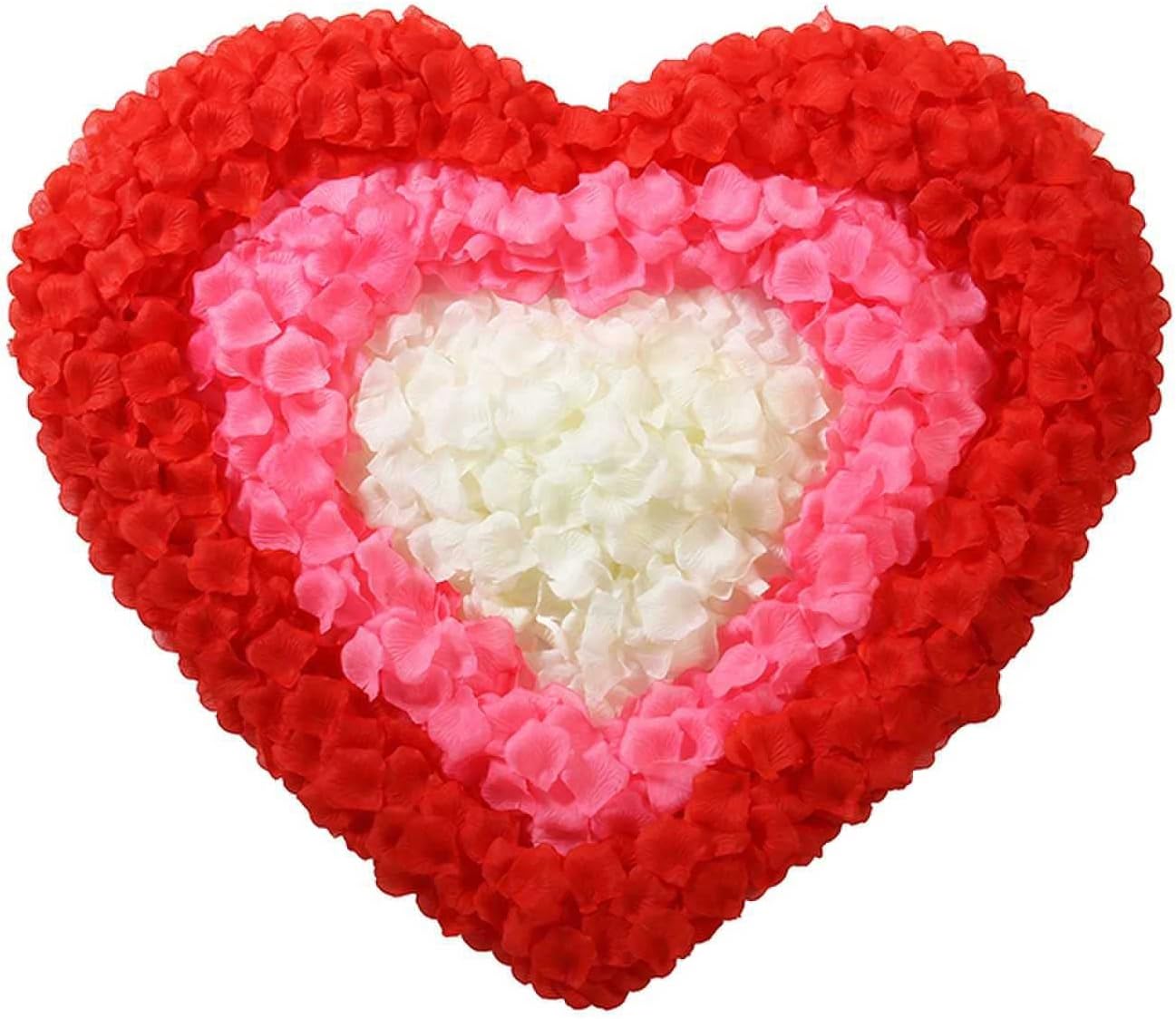 CODE FLORIST 2200 PCS Red Silk Rose Petals Wedding Flower Decoration