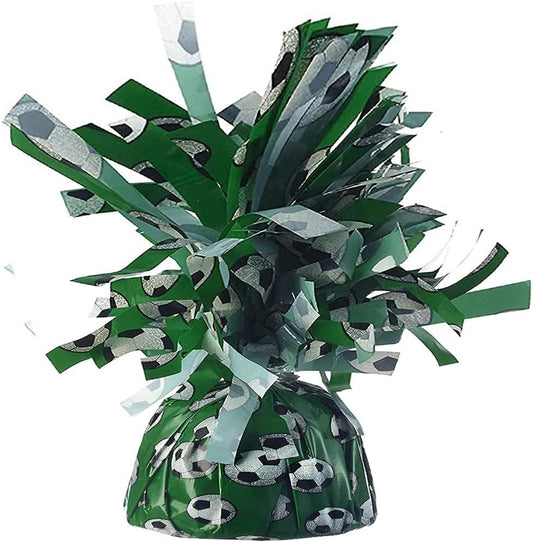 PMU Soccer Kisses Balloon Weights - Decorative Balloon Weight for Christmas, Thanksgiving, Birthday, Party Favors, Wedding & Baby Shower - 6oz. Soccer, Pkg/1