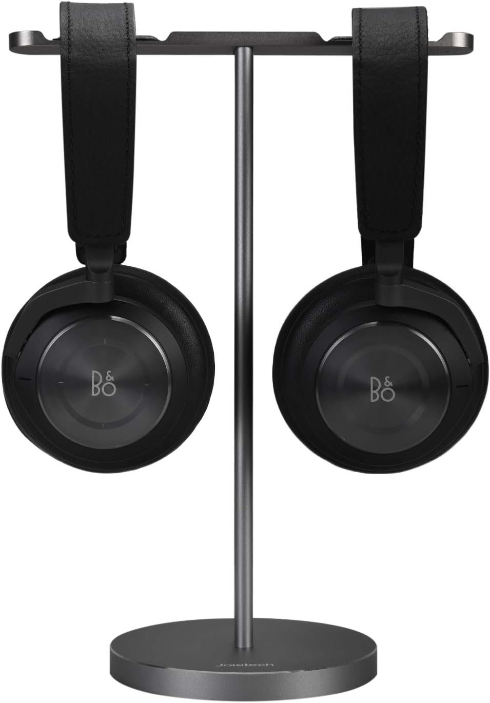 Double Headphones Stand, Aluminum Alloy Desk 3 Headsets Holder Supporting Desktop Earphone Hanger Mount Storage Rack with Heavy Base for Home and Office Display Spacegrey