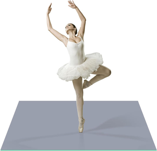 BALAPET Dance Floor Ballet Dance Floor Heavy-Duty 5MM Thick PVC Practice Floor for Ballet, Tap, Jazz, and Pop Portable and Non-Slip Dance Flooring for Adults and Kids