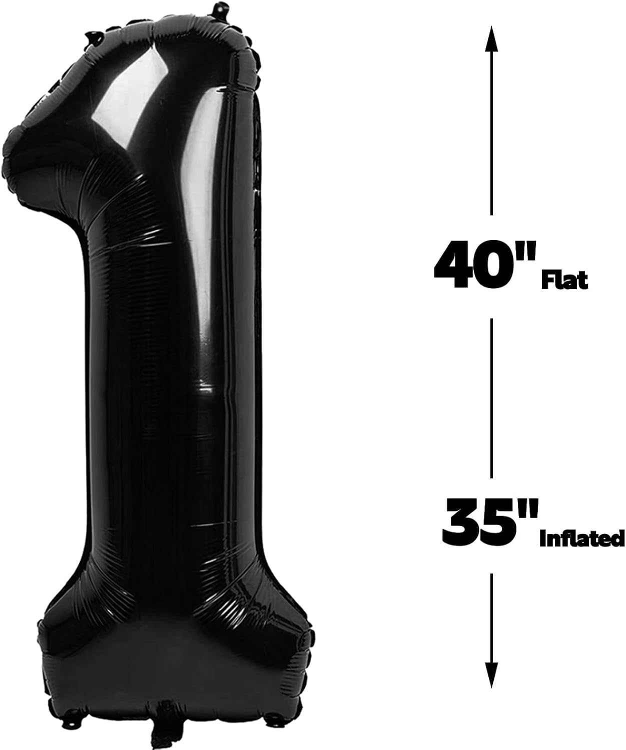 Black Number 16 Balloon - 40 Inch, Birthday Party Decorations, Anniversary & Graduation Supplies