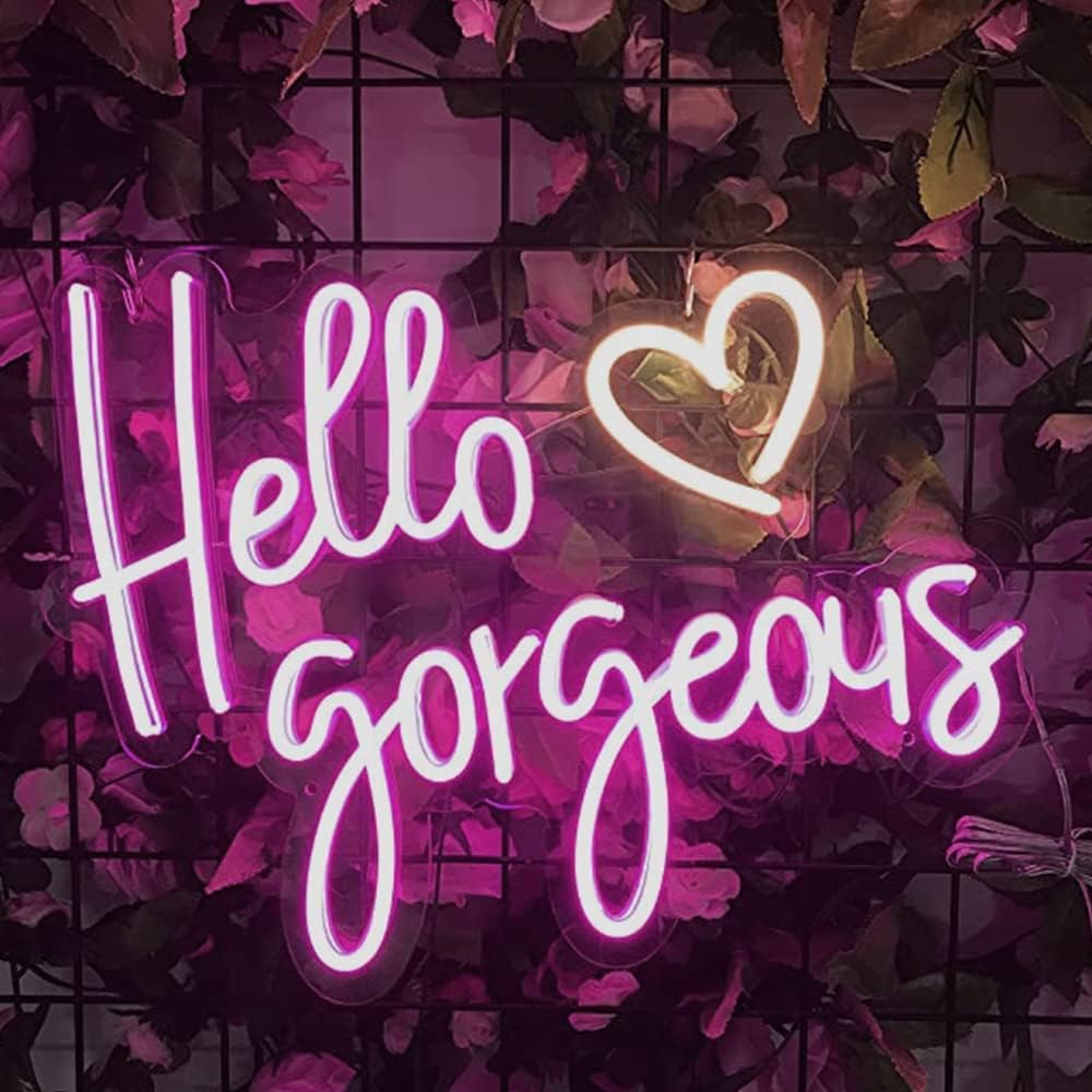 LED Neon Sign Night Light for Wall Party Décor Bedroom Room Bar Wedding Home Birthday Art Decoration Christmas with USB Chain Light modulator 5v (lets party blue)