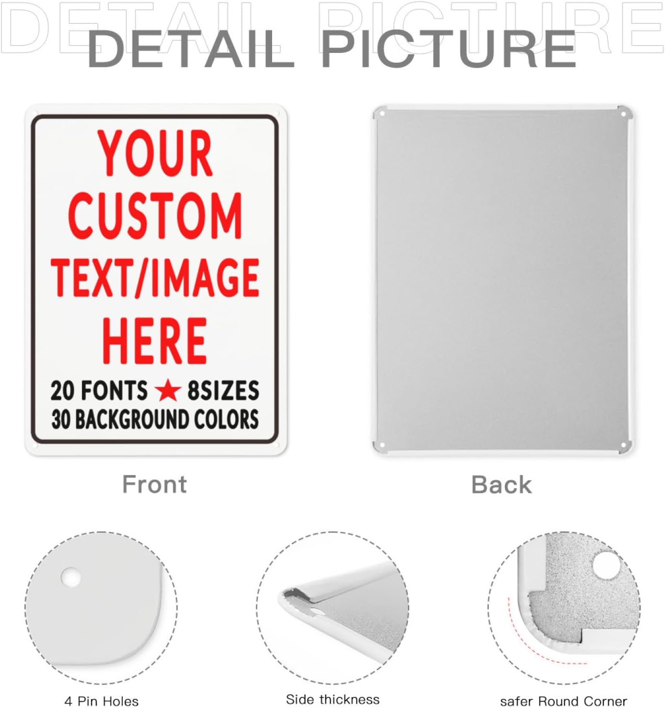 Custom Sign Personalized Custom Metal Sign, Customize For Office, Business, Workplace, Office, Home, Delivery Signs 12x16