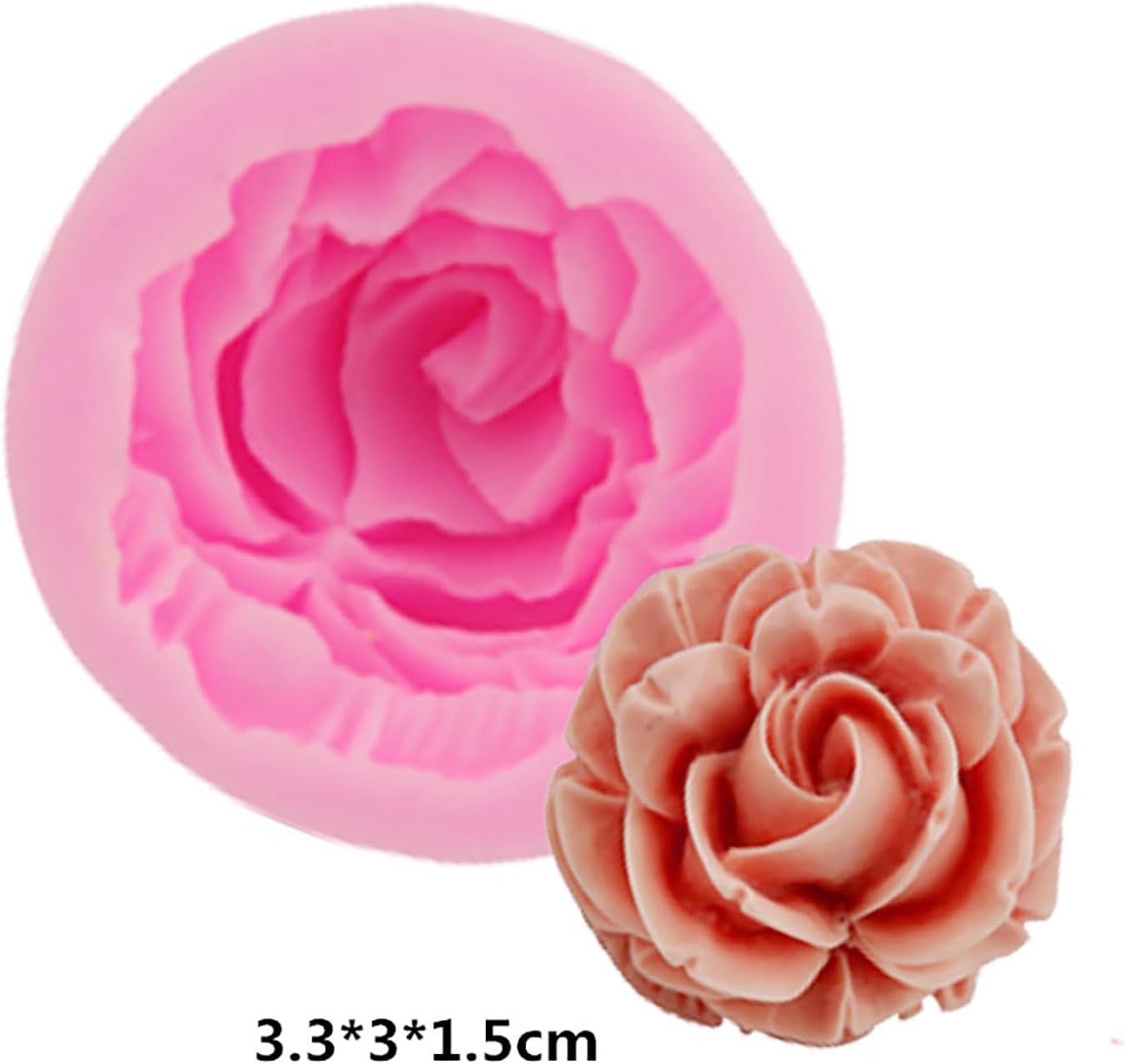 6 Pack Flower Molds - Peony, Rose, Sunflower, Animal Shapes - Resin Casting & Candle Making Molds