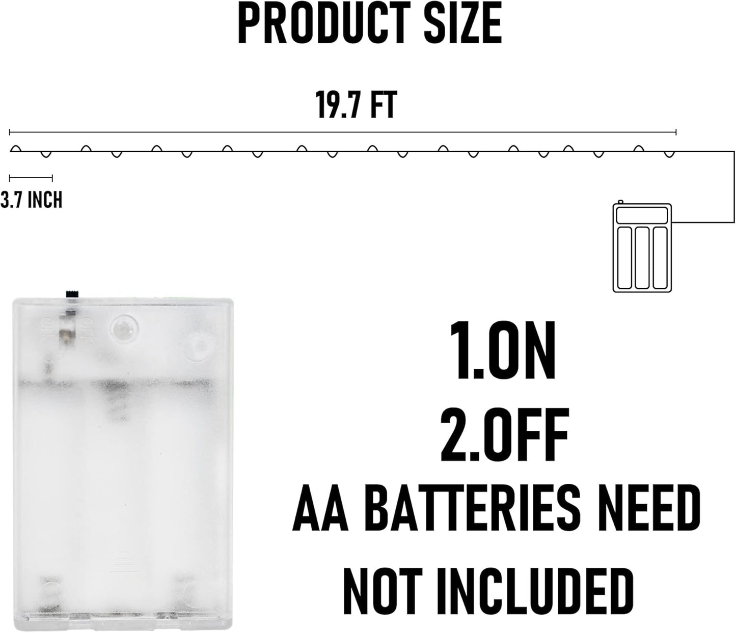 Dazzle Bright Purple and Orange Halloween Fairy String Lights, 2 Pack Total 40FT 120 LED Copper Wire Battery Operated Waterproof Lights, Halloween Decorations for Indoor Outdoor Patio Yard Party Decor