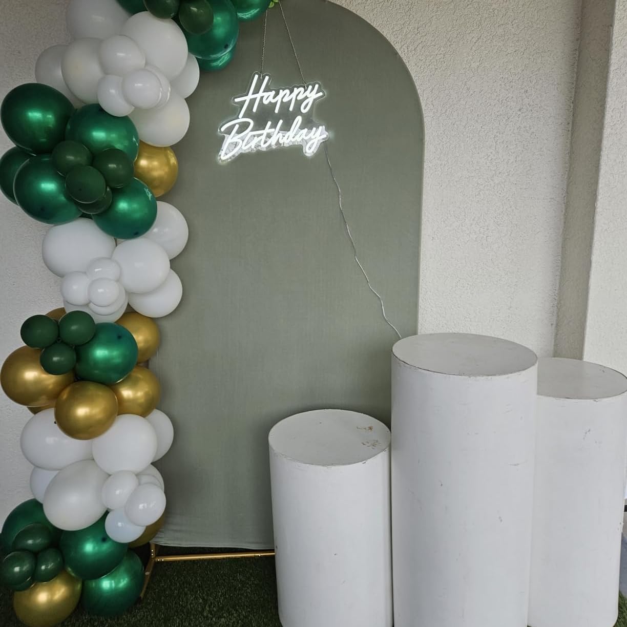 Chrome Green Balloons, 50 PCS 10 Inch Double Stuffed Metallic Dark Green Balloons, Shiny Thick Chrome Metallic Balloon Latex Helium Balloon for Birthday Wedding Graduation Party Decoration Supplies