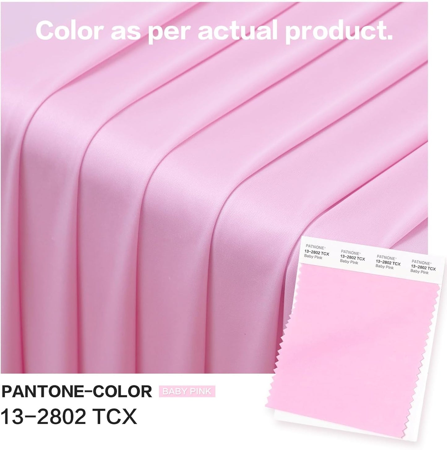 PartyVillage 10ftx40ft Baby Pink Ceiling Curtain for Wedding Parties – 2 Panels Wrinkle-Free 40 FT Long Tent Draping Curtains for Wedding, Birthday & Theme Parties, 40ft Height with Rod Pocket