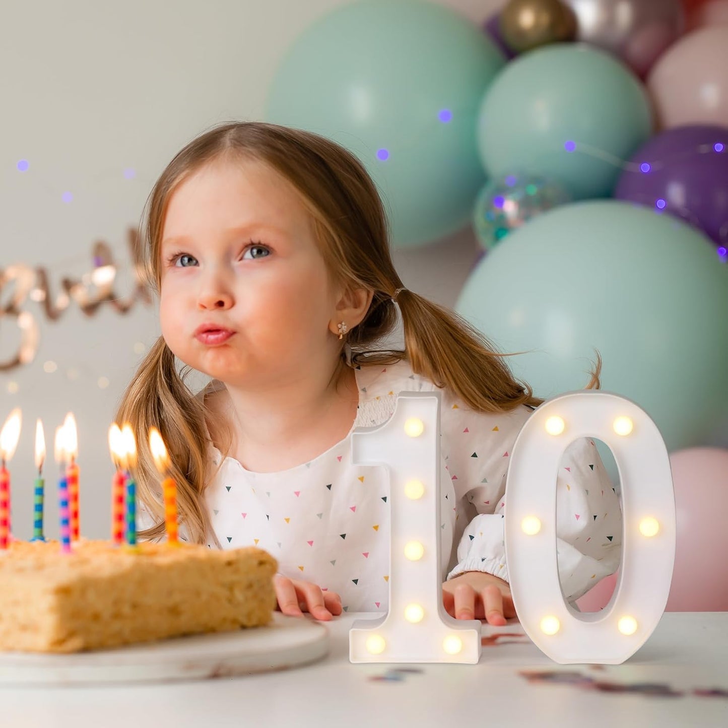 Foaky Rechargeable LED Letter Lights Sign Marquee Light Up Letters Sign for Night Light Wedding/Birthday Party Christmas Lamp Home Bar Decoration (1)