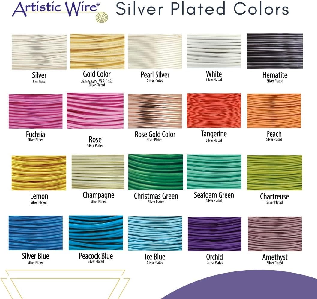 Artistic Wire, 30 Gauge Tarnish Resistant Colored Copper Craft Wire, Natural, 50 yd