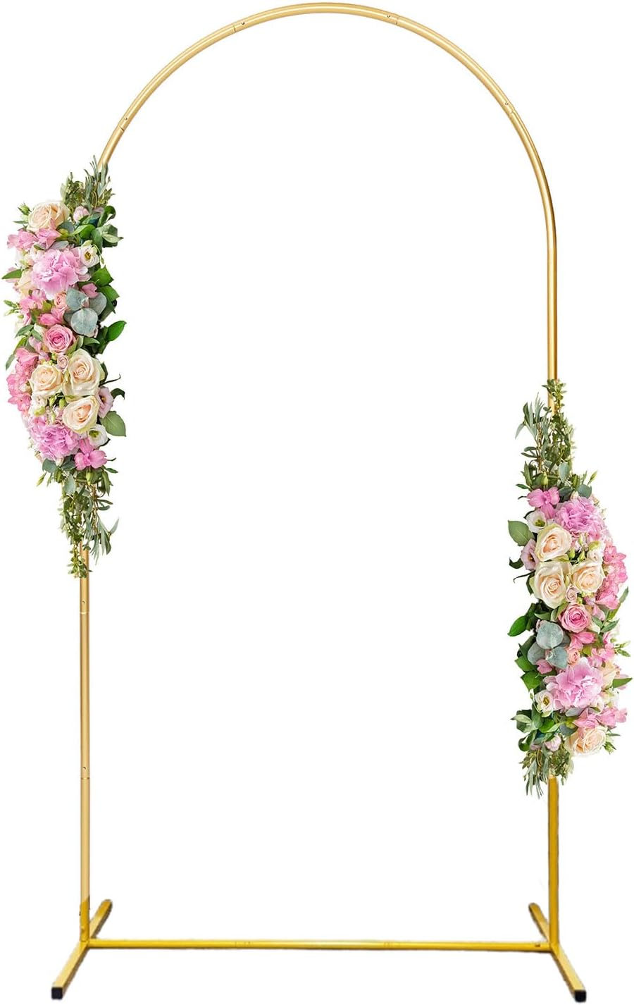 Wedding Arch Backdrop Stand Chiara Backdrop Stand 6.6 x 3.3 FT Wedding Arches for Ceremony Golden Arch Wall Bridal Archway Metal Party Decoration