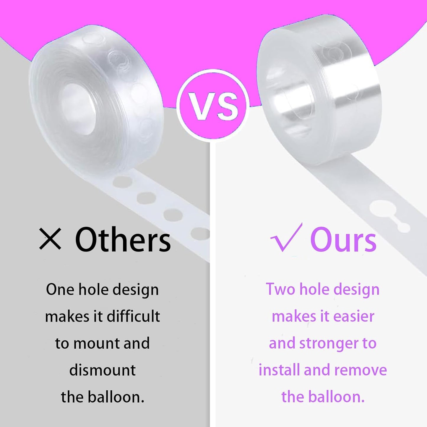 Balloon Decorating Strip,10 Balloon Arch Strip Kit for Party Wedding Birthday Decorations Balloon Tape