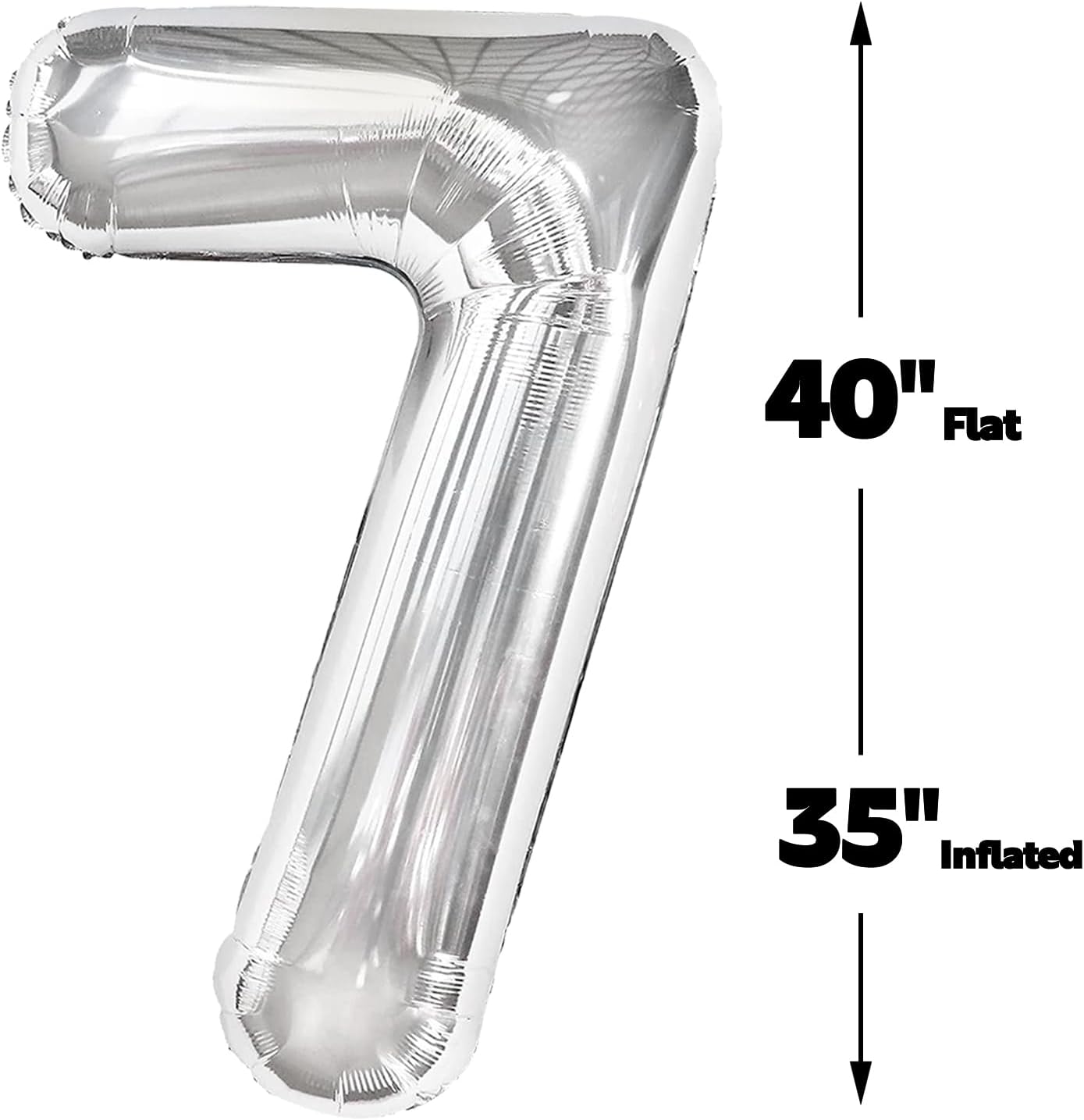 Silver Number 17 Birthday Balloon 40 Inch, Digital Balloons for 17 71 Party Celebration Decorations Supplies, Mylar Foil Numbers Balloon for 17 Wedding Anniversary