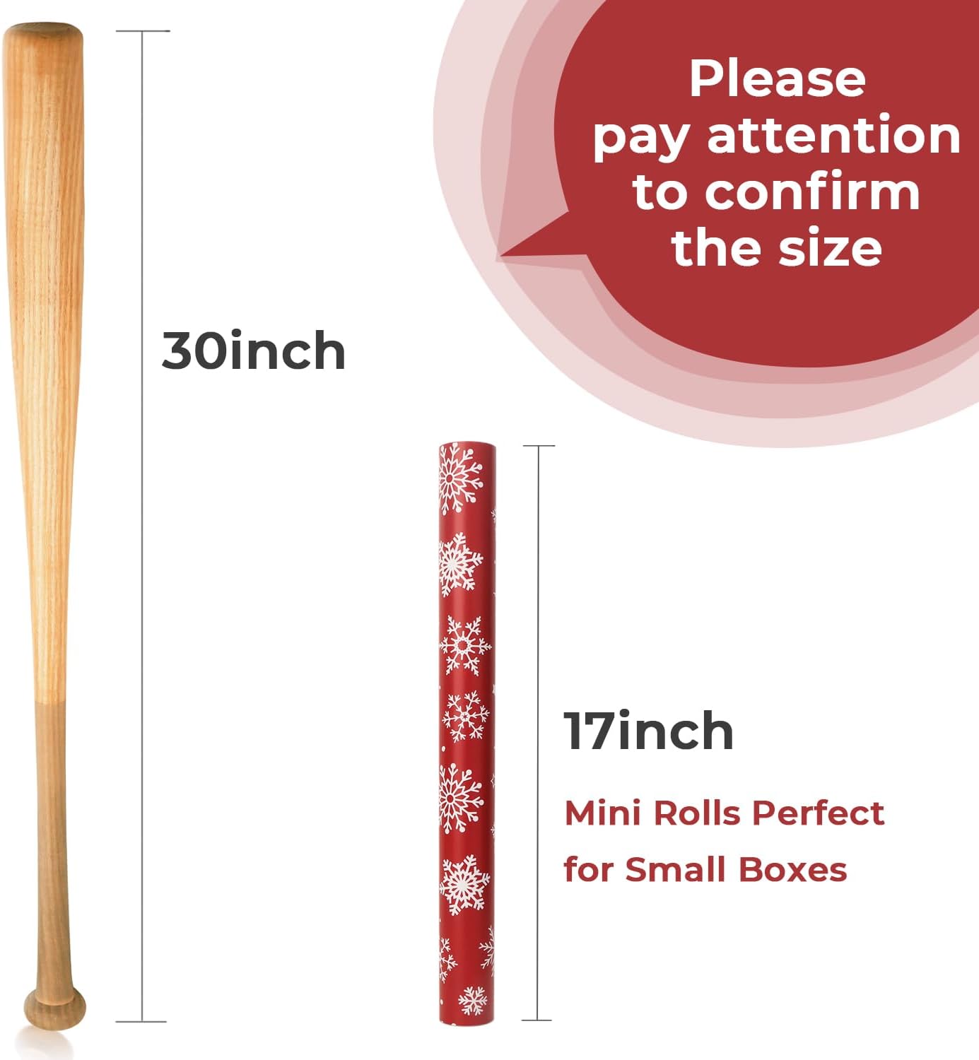 Ribbli Christmas Wrapping paper Reversible Snowflake and Christmas Tree Red Green Gift Wrapping Paper-17 Inch x 33 Feet Per roll