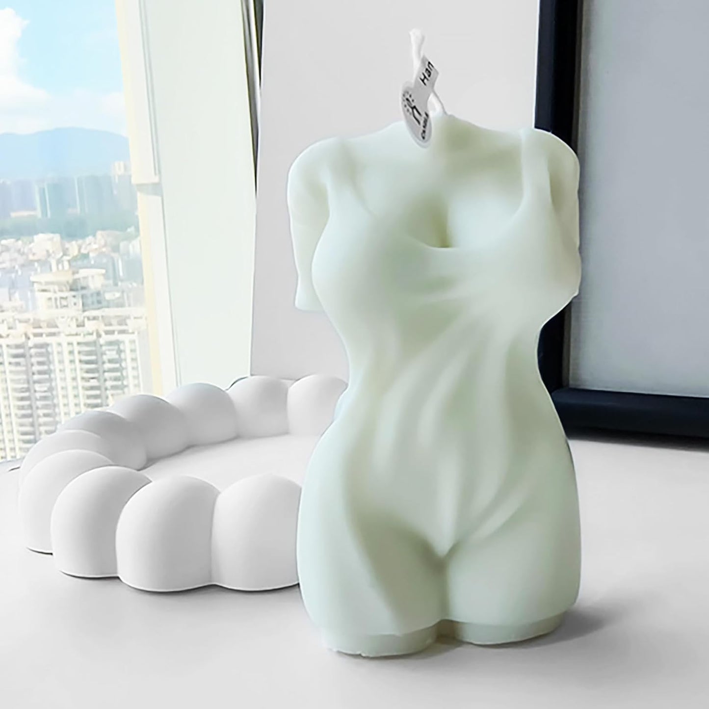 Sling Body Twist Wave Candle Mold - Resin Casting Silicone Mold for Home Decor and 3D Animal Candle Making