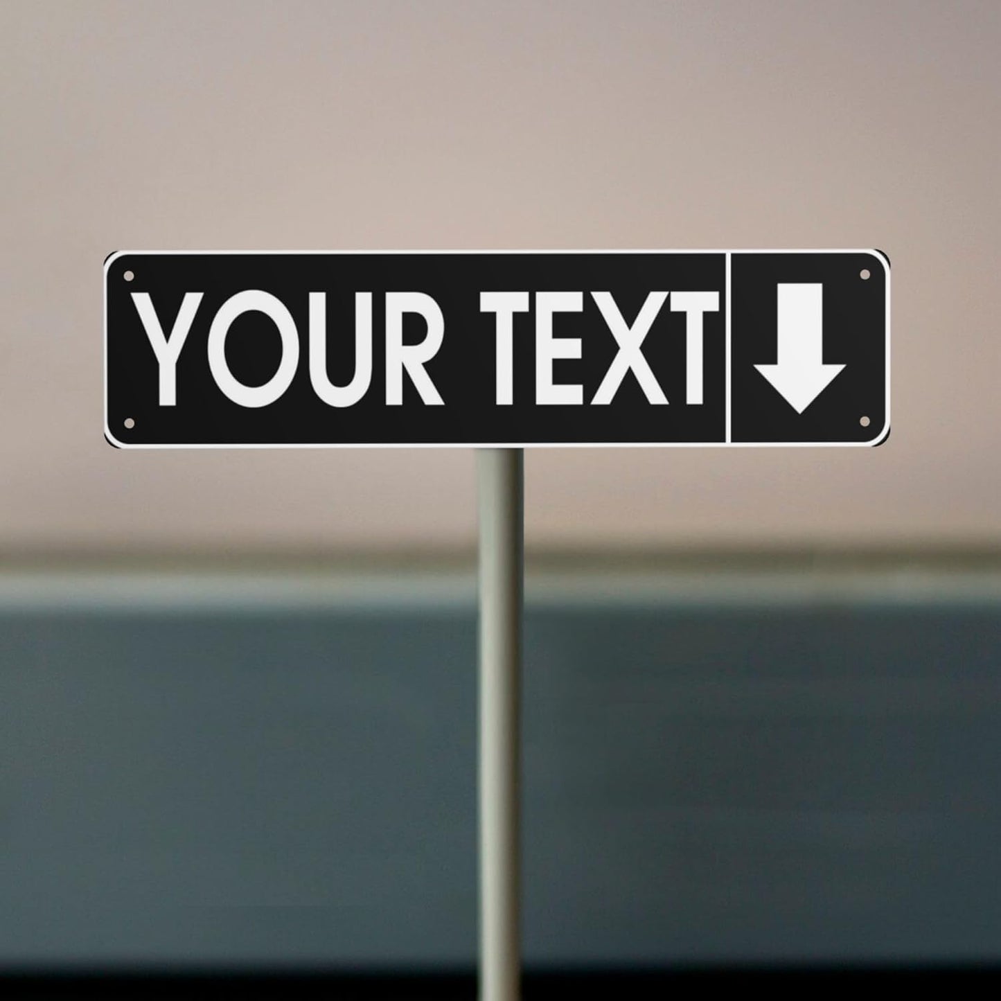 Custom Vintage Metal Sign Personalized Direction Street Signs with Text Logo Image Rust-Resistant Fade Resistant Aluminum Sign for Home Office Outdoor Business