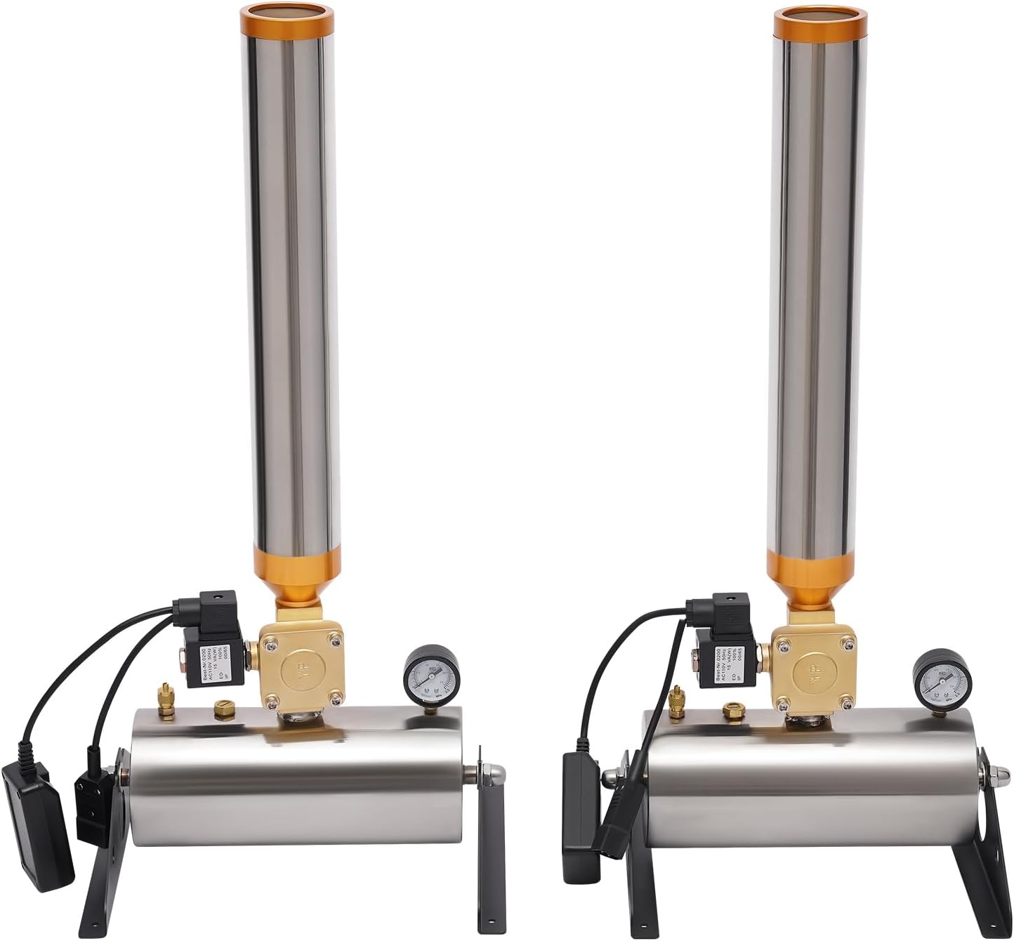 2PCS Confetti Machine, 150W AC110V Professional Confetti Launcher Cannon Machine Party Wireless Control Confetti Salute Machine with Adjustable Angle and Remote for Weddings Parties Concerts Stage