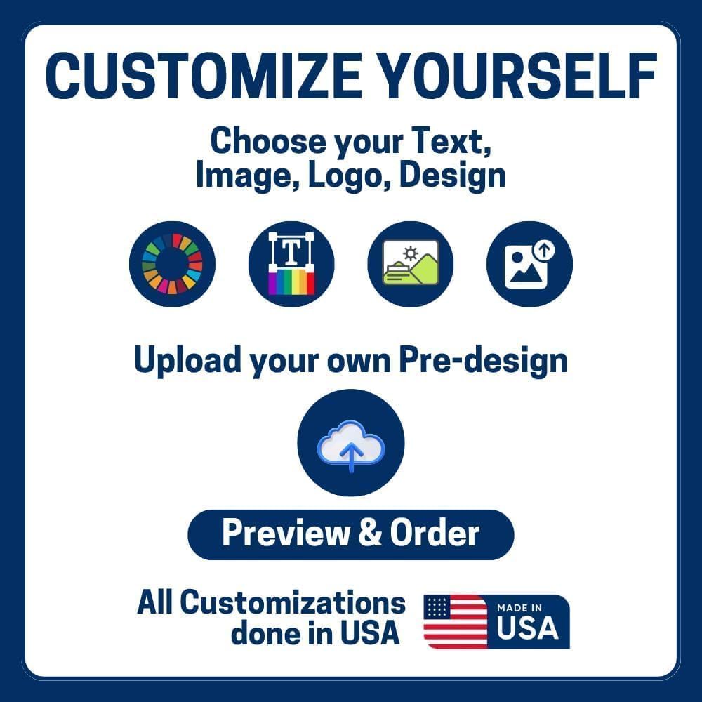DreamController Custom Table Runner 12"x72" to 36"x72" with Business Logo, Image or Text | Personalized Table Runner for Trade Shows, Events, Birthday, Wedding | Made in USA | Fast delivery | HD Print