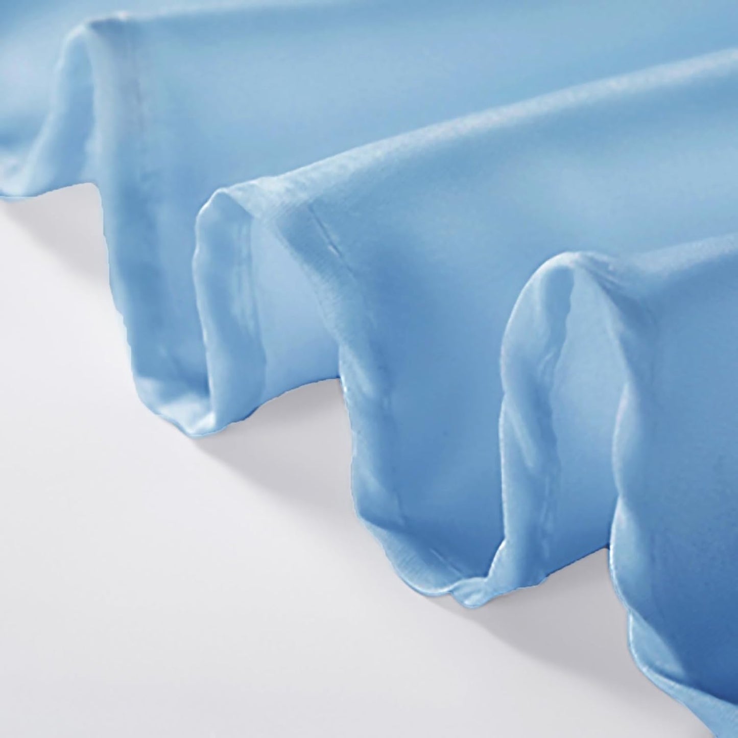 60 inch Round Tablecloth Washable Polyester Table Cloth Decorative Table Cover for Wedding Party Dining Banquet（60 inch,Blue Mist）