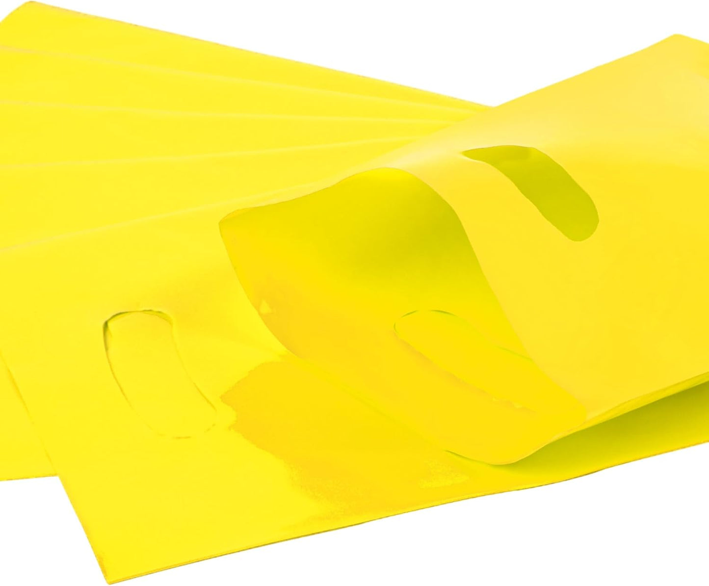 100 PCS Yellow Small Gift Bags, 6"x8" Merchandise Bags for Small Businesses, Goodie Bags Party Favor Bags for Kids, Treat Bag Retail Bag with Handle for Kids Birthday, Christmas