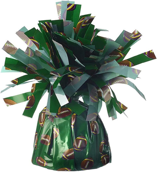 PMU 6 Pcs Kisses Balloon Weights - Decorative Balloon Weight for Christmas, Thanksgiving, Birthday, Party Favors, Wedding & Baby Shower - 6oz. Football, Pkg/6