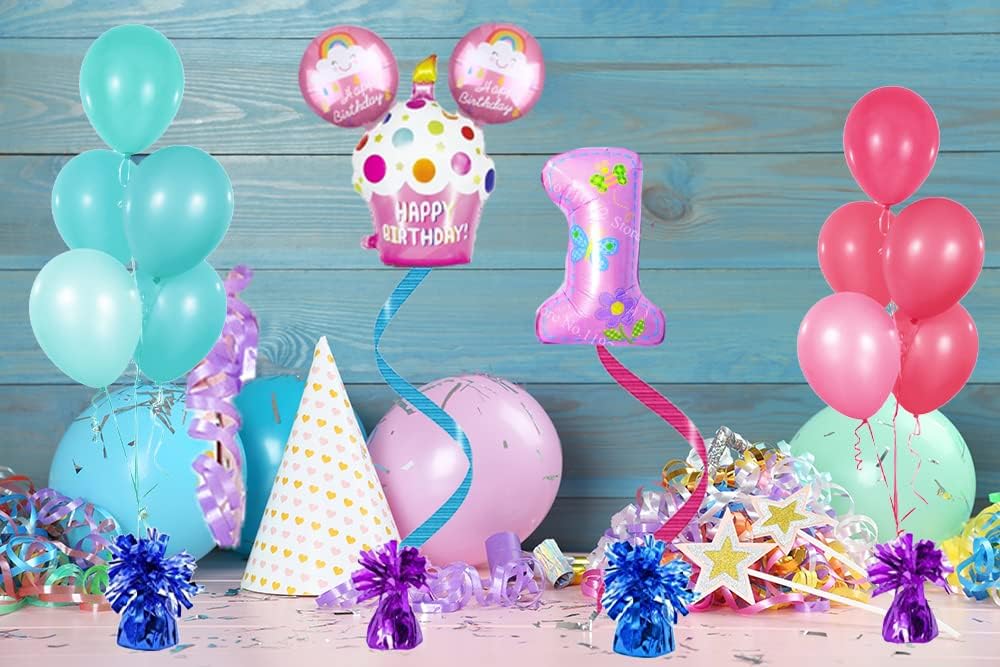 Metallic Balloon Weights, Birthday Party Favors, Novelty and Gag Gifts, 5.5" Inches, 12-Pack (Gold)