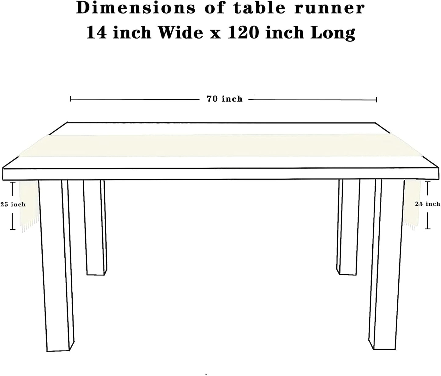 2 Pack Ivory Lace Table Runners 14x120 inch Rectangular Wedding Table Runner Chic Embroidered Chic Table Cloths for Wedding Party Romantic Decorations
