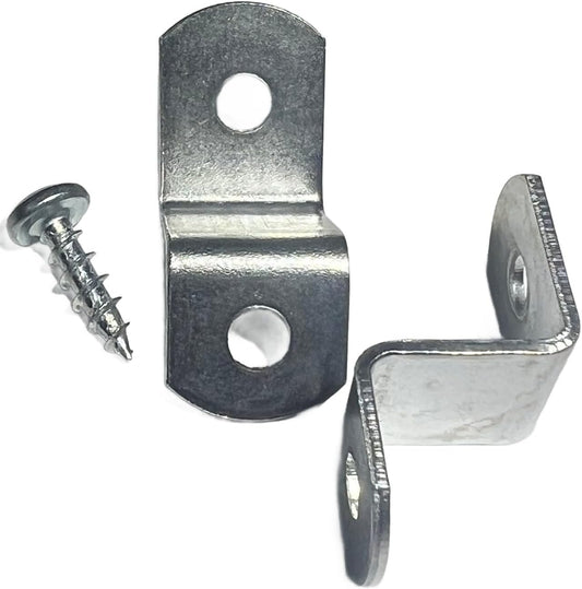 Canvas Clips for Picture Framing screws included 15 per pack ( Choose your offset size ) by E.H.C. (1/2" offset)