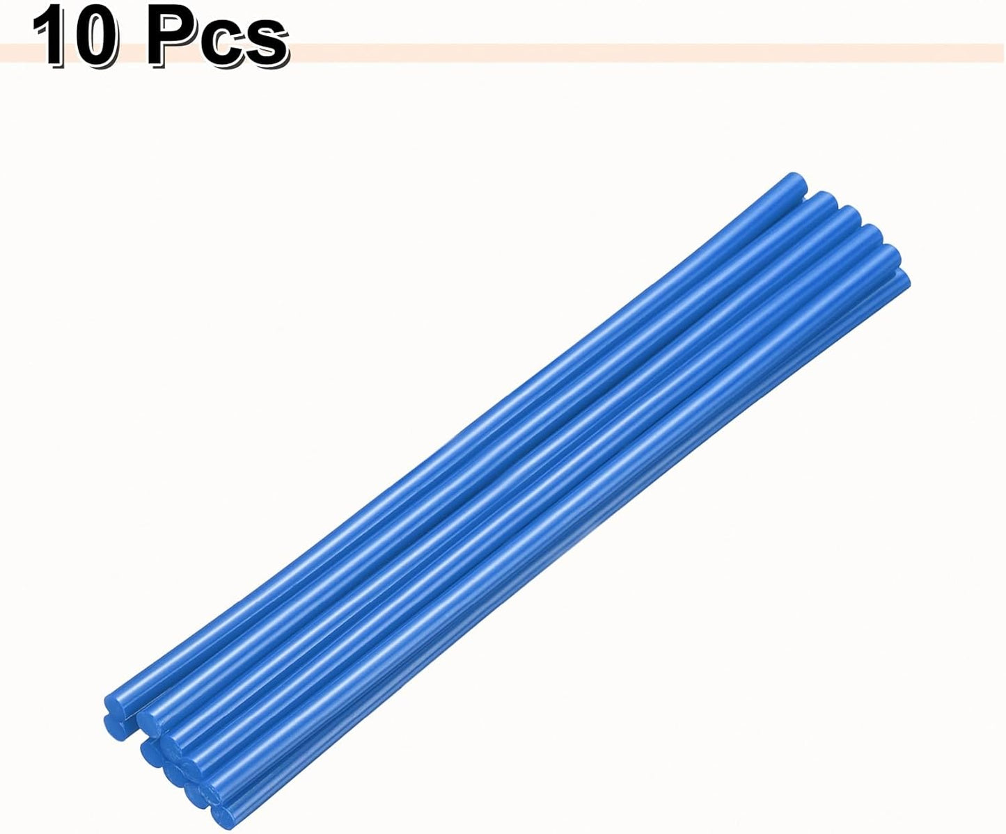 HARFINGTON 10pcs Hot Glue Sticks 0.28" Dia x 9.84" Long EVA Mini Hot Melt Adhesive Glue Stick for Hot Melt Gun Wood Plastic Glass Flowers Fabrics Foam, Blue