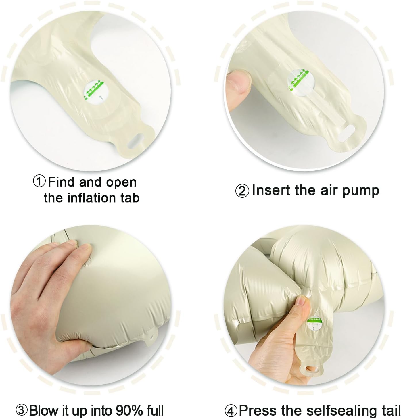 Cream White 1 Number Balloon 40 inch, Number 1 Birthday Balloon for Boy Girl, Cream White Foil One Balloon for 1st 10 11 12 16 18 Birthday Party, Anniversary Celebration Number Balloons Decorations