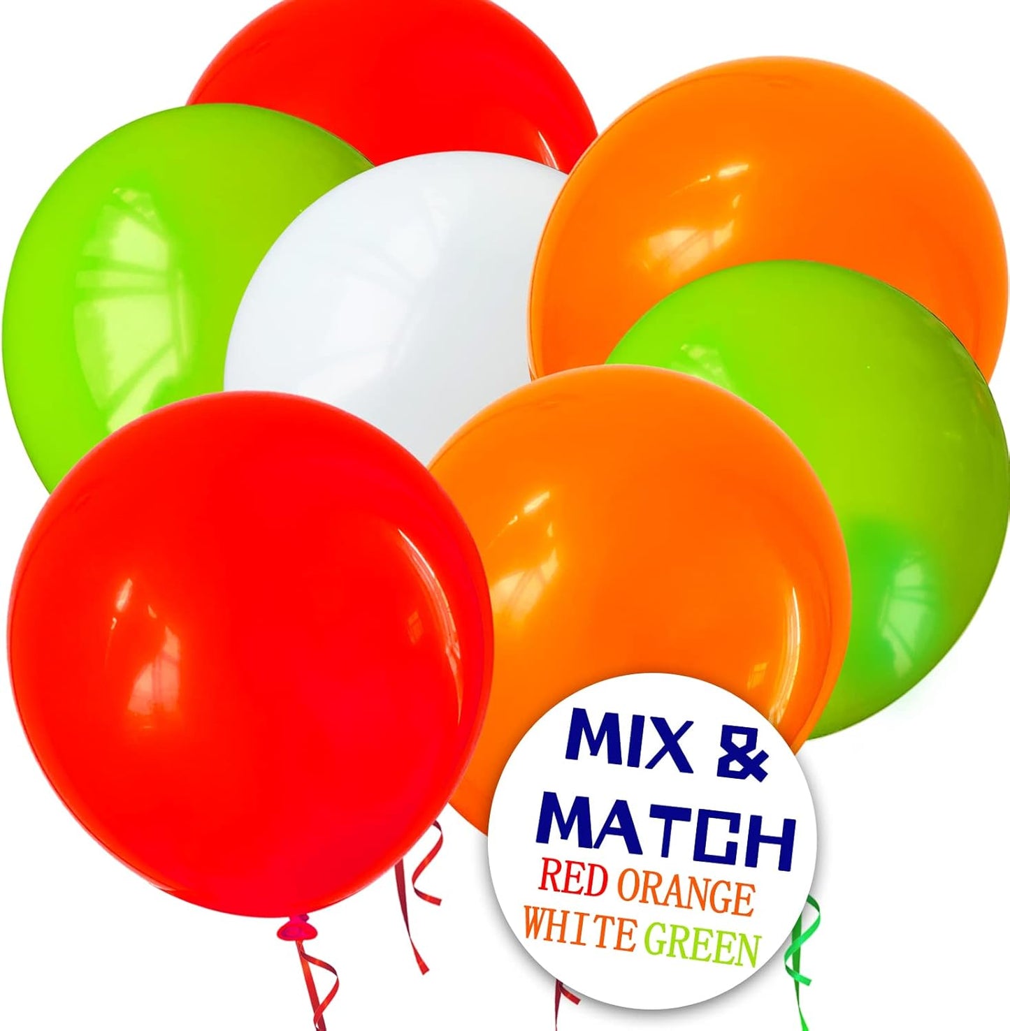 Red Balloon 110pcs, Red Latex Balloons12 inch for Birthday Valentine's Day Wedding(with 2 Ribbons).