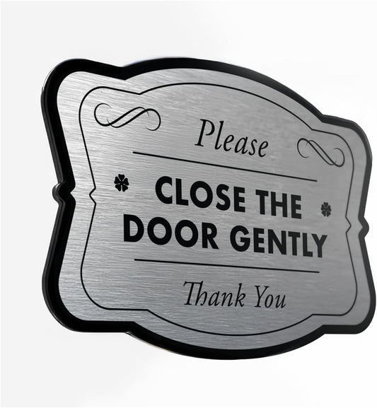 Custom Outdoor Signs - Personalized Aluminum - Waterproof Made in USA - Design 3 Metallic Silver 24x24 In