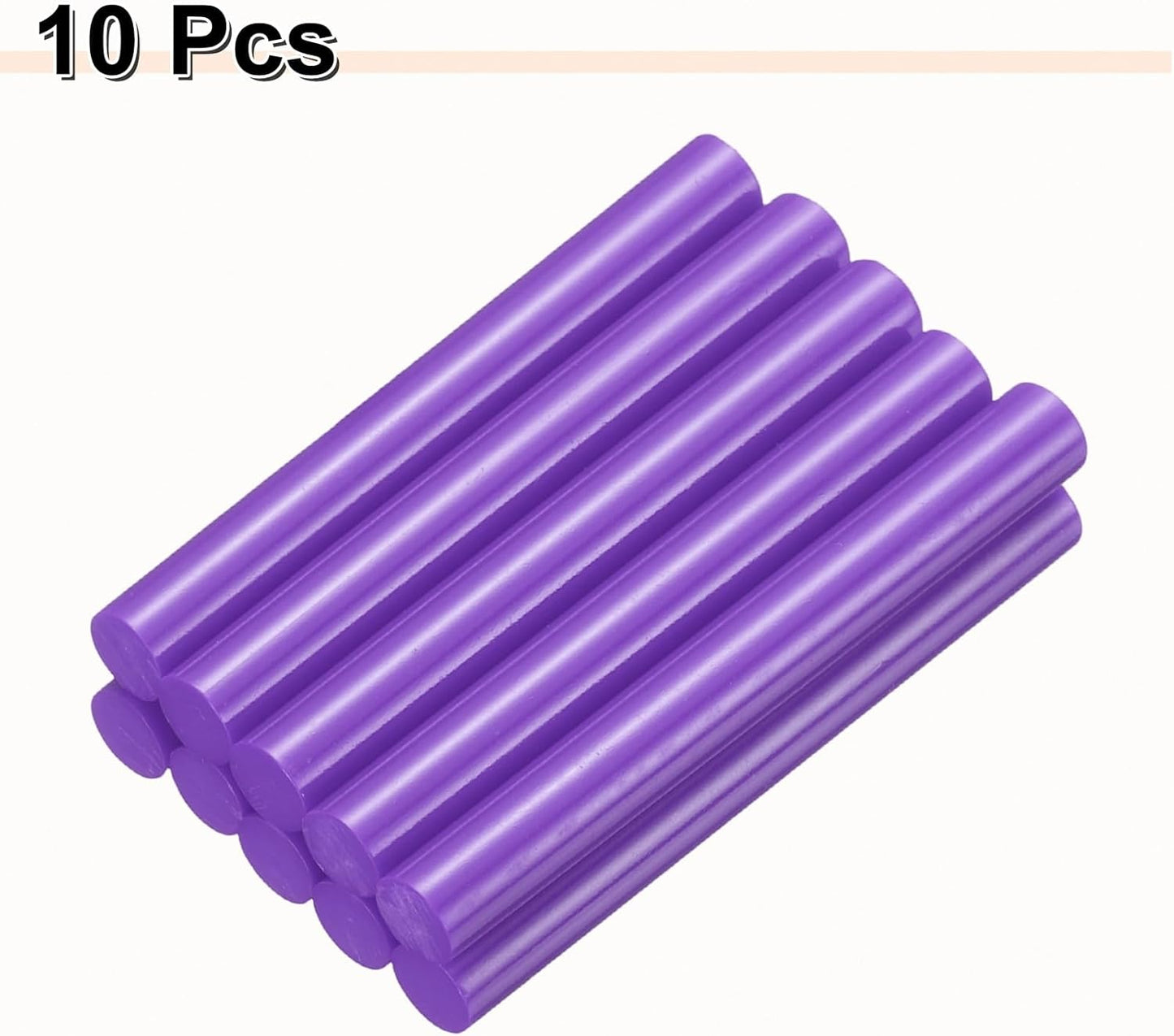 HARFINGTON 10pcs Hot Glue Sticks 0.43" Dia x 3.94" Long EVA Mini Hot Melt Adhesive Glue Stick for Hot Melt Gun Wood Plastic Glass Flowers Fabrics Foam, Purple